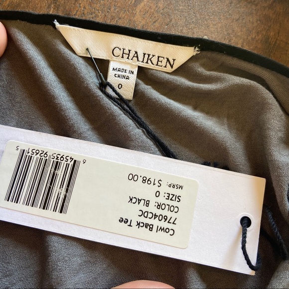 Gorgeous drape back silk Chaiken top - Picture 5 of 5